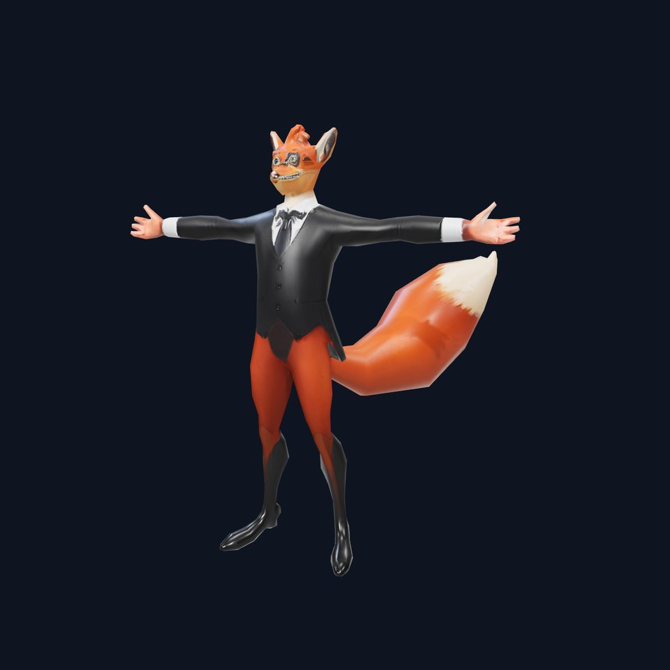 Elegant Fox Character Model Pack